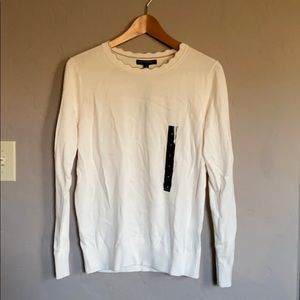 Banana Republic scallop neck sweater
